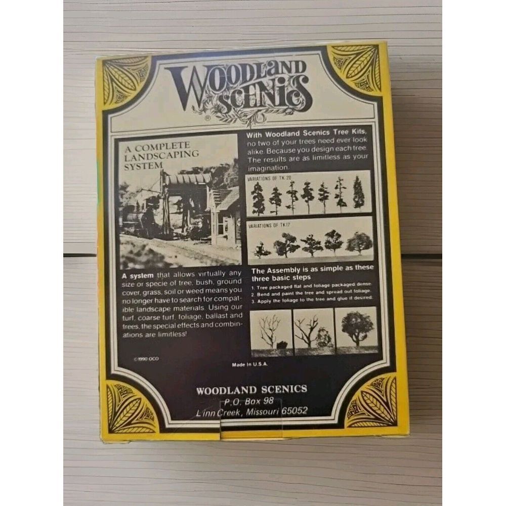 HO Scale Woodland Scenics 4 Inch Shade Trees TK 19 Vintage In BOX‎
